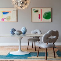 <a href="https://www.galeriegosserez.com/artistes/donnersberg-emma.html">Emma Donnersberg</a> - Cloud Chair Stratus - Noyer/Ella